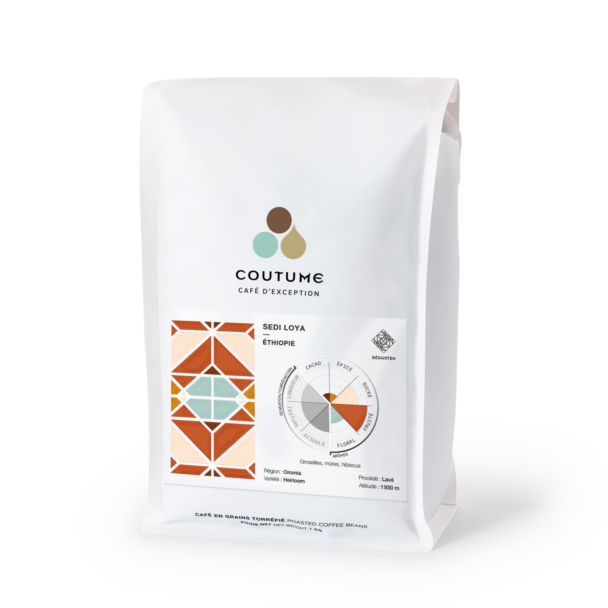 Café Éthiopie Sedi Loya BIO 2kg | Café bio Éthiopie
 – Coutume café