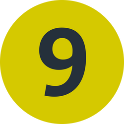 Logo ligne de métro 9