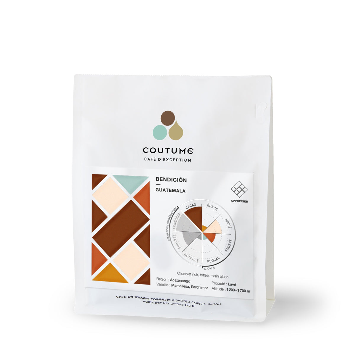 Sachet de café Guatemala Bendición 250g – café de spécialité Coutume