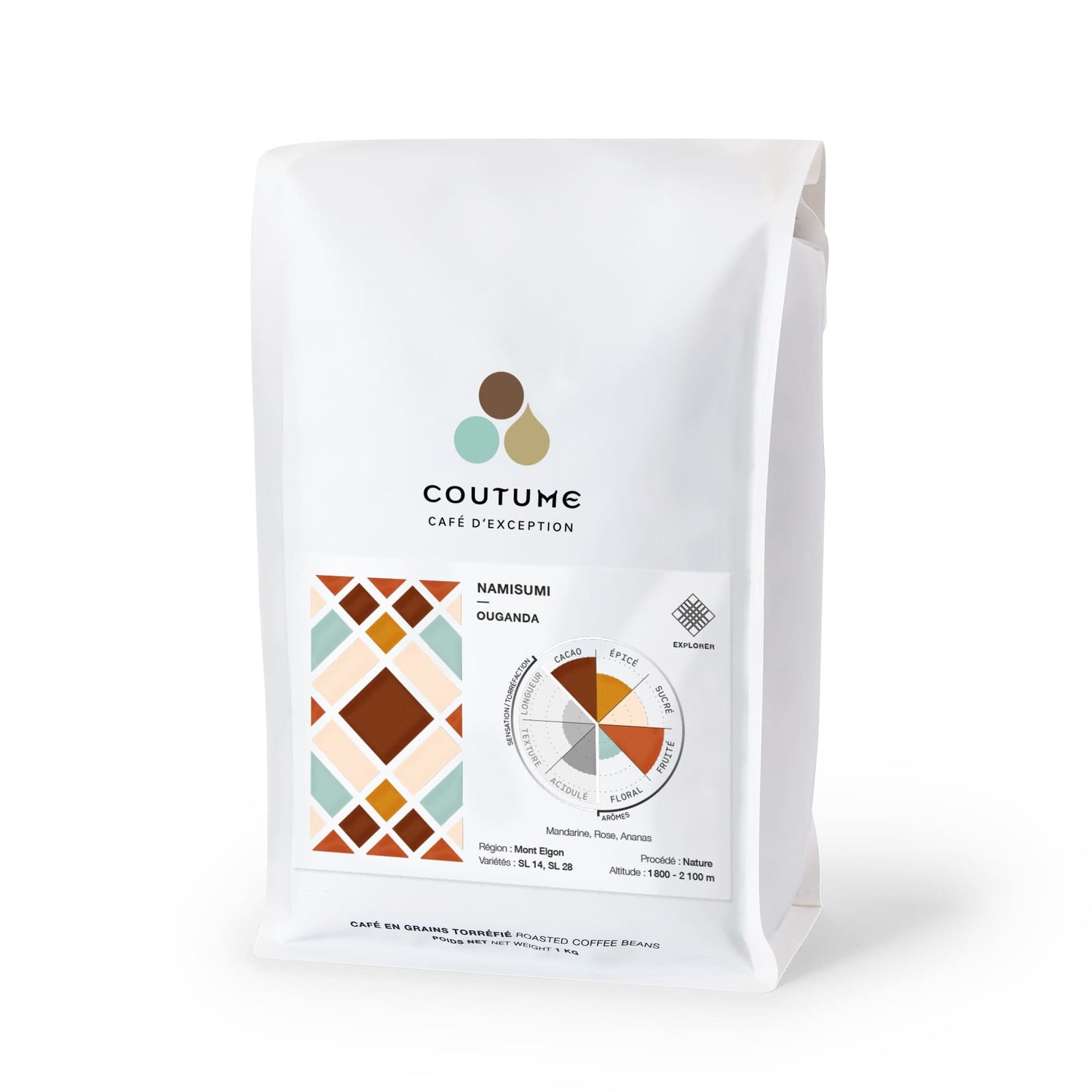 Sachet de café Ouganda Namisuni 1kg – café de spécialité Coutume