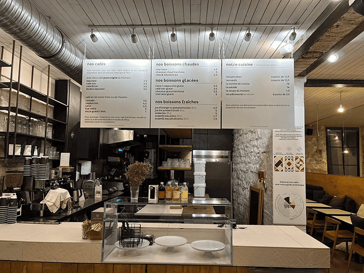 Présentation du coffee shop Coutume Poissonniere